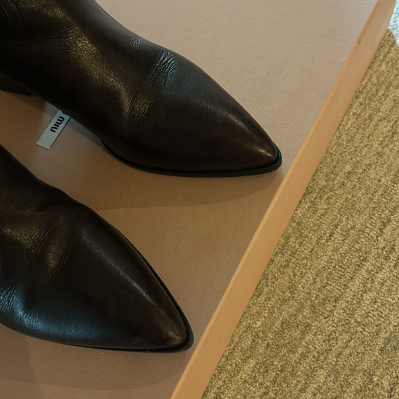 Miu miu brown leather boots - Picture 3 of 8